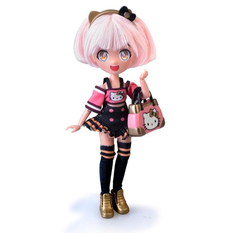 Famosa, Hello Kitty, lalka modowa, golden diva, 19,5 cm