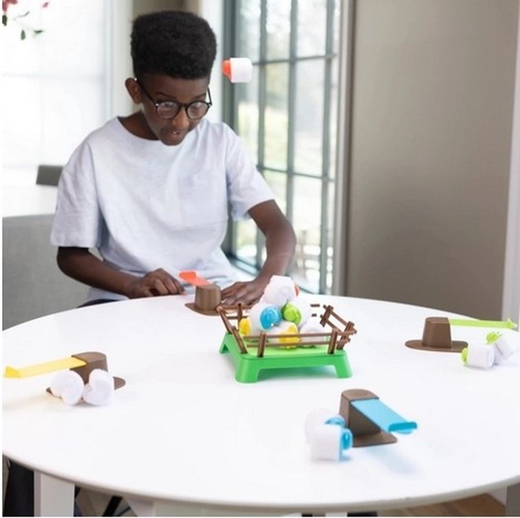 Fat Brain Toy Co, Heap-O-Sheep, Latające Owce, gra zręcznościowa