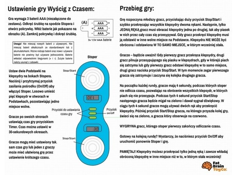 Fat Brain Toy Co, In-Sand-Ity, Wyścig z Czasem, gra zręcznościowa