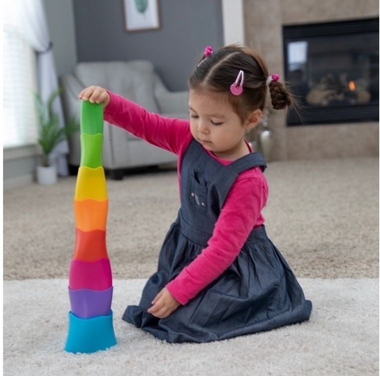 Fat Brain Toy, Wieża SpiroKu, układanka, 55 cm