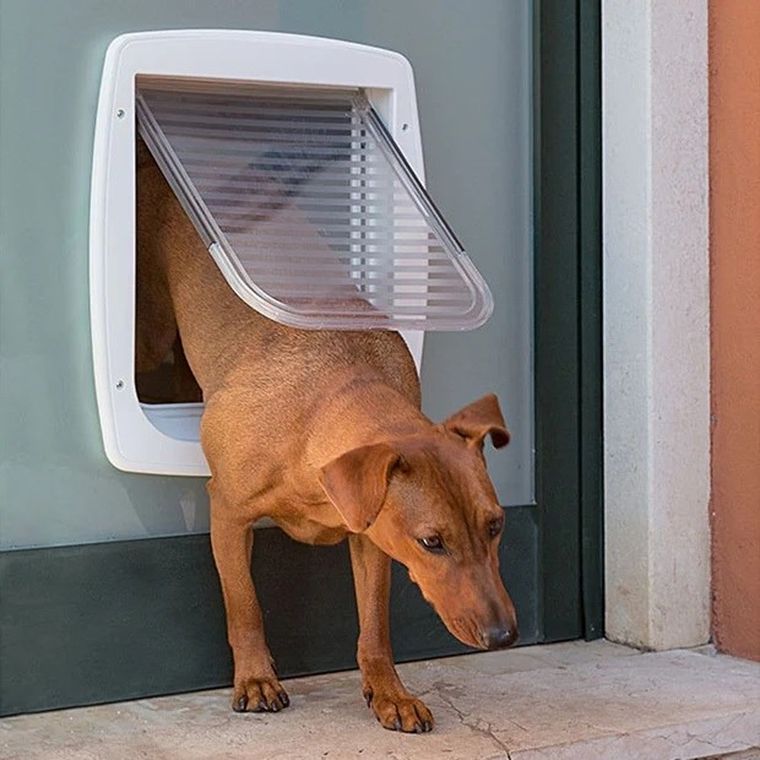 Ferplast, swing 11 tunnel grey, drzwiczki dla średnich psów szare