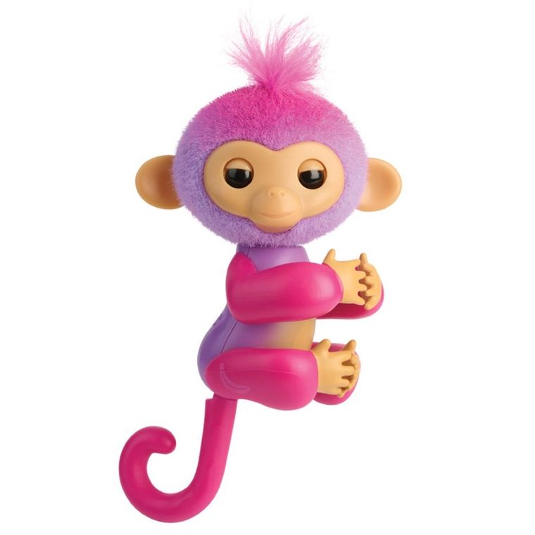 Fingerlings, Basic Monkey, Charli, małpka interaktywna, fioletowa