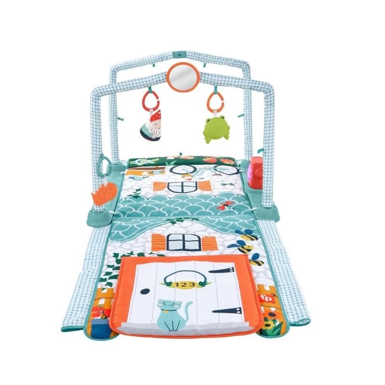 Fisher-Price, Domek Odkrywcy, mata edukacyjna 3w1 z dźwiękami