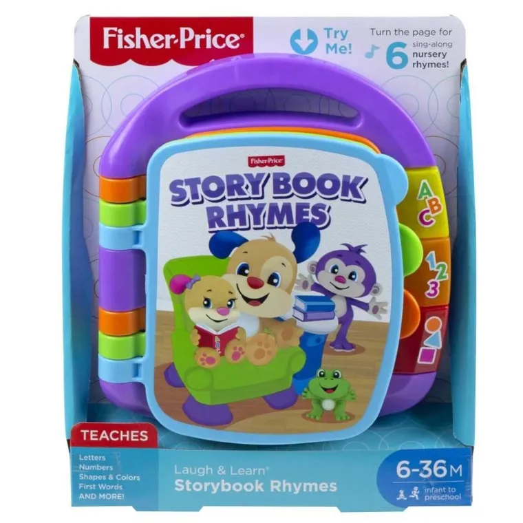 Fisher-Price, Książka z wierszykami Szczeniaczka, niemowlęca zabawka interaktywna