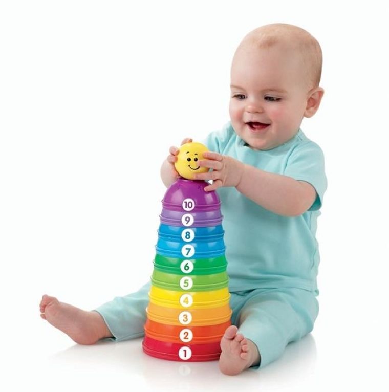 Fisher-Price, okrągłe kubeczki do ustawiania, zabawka edukacyjna