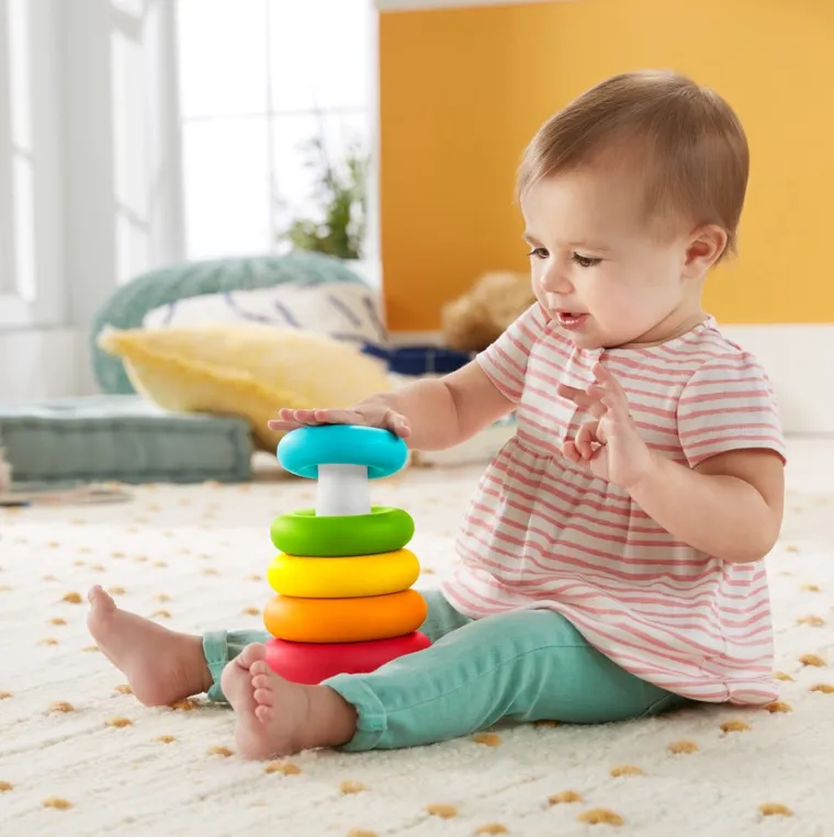 Fisher-Price, Piramidka z kółek, ekozabawka niemowlęca