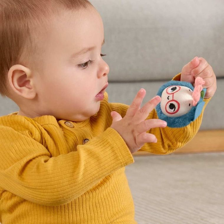 Fisher-Price, Planet Friends, Pracowita pszczółka i kwiatek grzechotka, zabawka sensoryczna