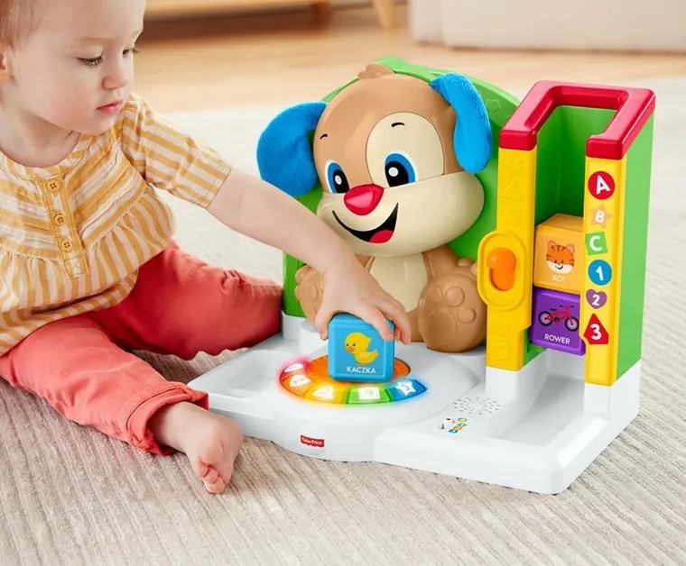 Fisher-Price, Ucz się i śmiej! Edukacyjna stacja Szczeniaczka - pierwsze słówka, zabawka interaktywna