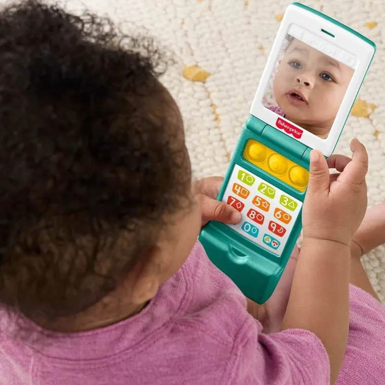 Fisher-Price, Ucz się i śmiej!, Edukacyjny telefonik z klapką, zabawka interaktywna