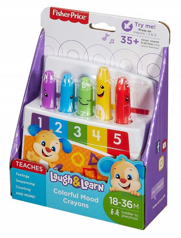 Fisher-Price, Uczące kredki „Kolorki-Humorki”, zabawka niemowlęca
