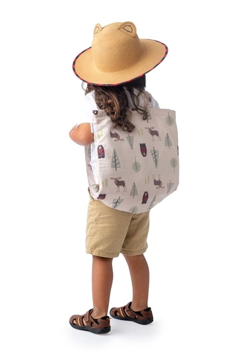 FlapJack, Miś, ręcznik plażowy, plecak dla dzieci, 2w1