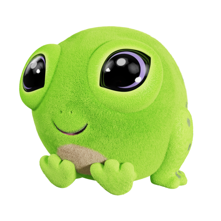 Flockies, żaba Finn, figurka