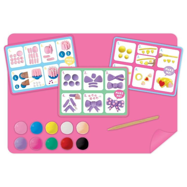 Floss & Rock, Clay & Play, Księżniczki, masy plastyczne, 10 kolorów