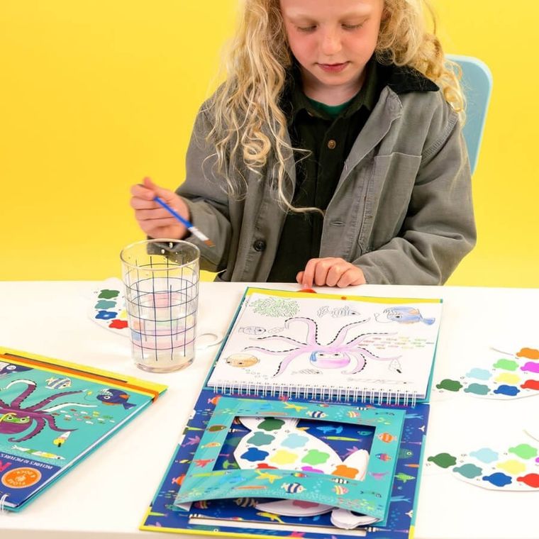 Floss & Rock, Ocean, maluj po numerach, zestaw z farbkami