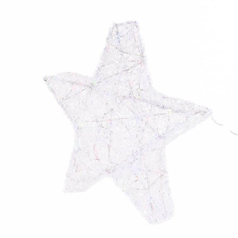 Fééric Lights And Christmas, ozdobna gwiazda z oświetleniem LED, 50 cm