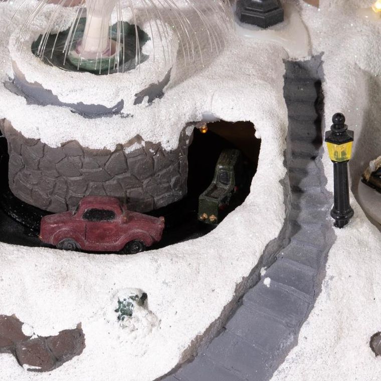 Fééric Lights And Christmas, ruchoma scenka zimowa z wieżą Eiffla