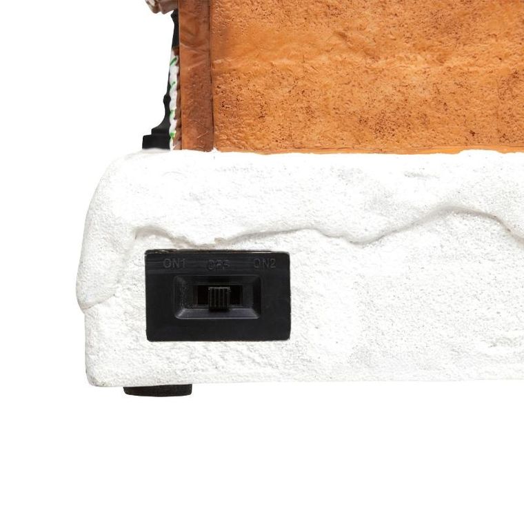 Fééric Lights and Christmas, scenka świąteczna, fabryka prezentów, ruchoma z dźwiękiem, 23,2-24,5 cm