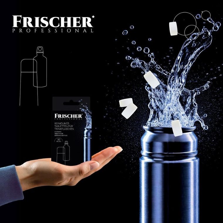 Frischer, tabletki do czyszczenia butelek i termosów, 10 szt.