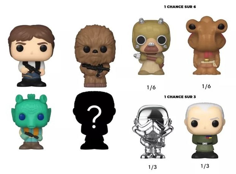 Funko Bitty Pop! Star Wars: Han Solo, mini figurki kolekcjonerskie, 4 szt.