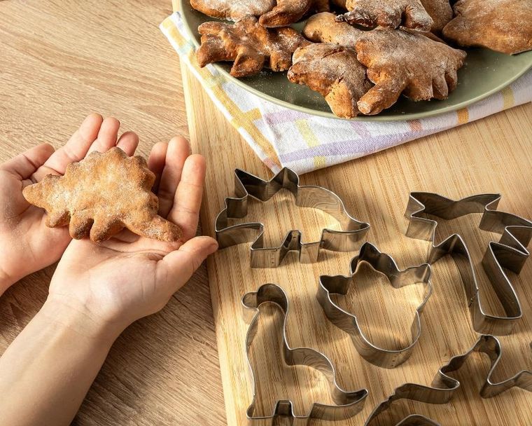 Gadget Master, foremki na ciastka, dinozaury, 6 szt.