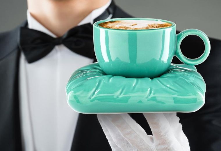 Gadget Master, królewska filiżanka, turkusowa