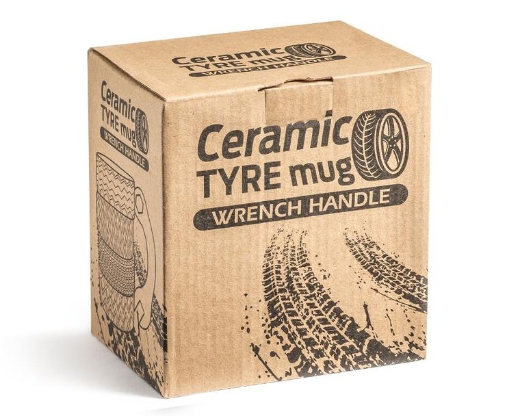 Gadget Master, kubek, opony, ceramiczny, srebrny klucz