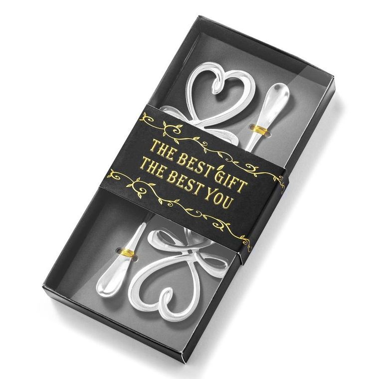 Gadget Master, mieszadełka/mini łyżeczki, miłosne kokardki, 2 szt.