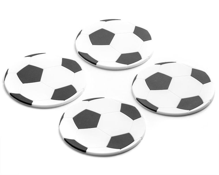 Gadget Master, podkładki piłkarskie, futbolówka, 4 szt.