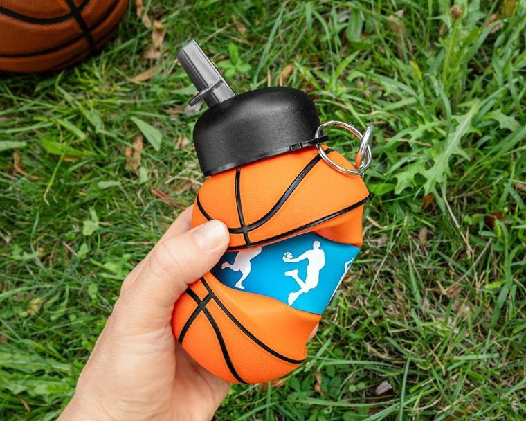 Gadget Master, składany bidon, piłka do kosza