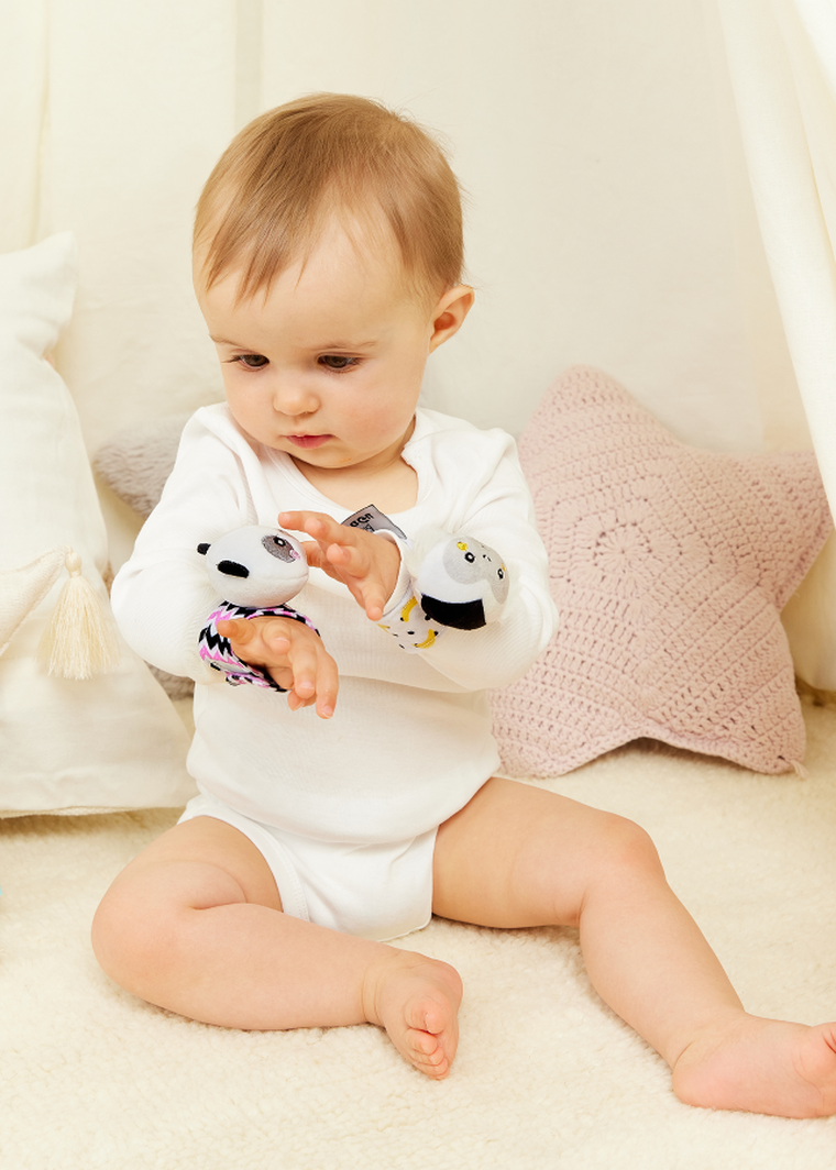 Gagagu, grzechotki, panda, małpka