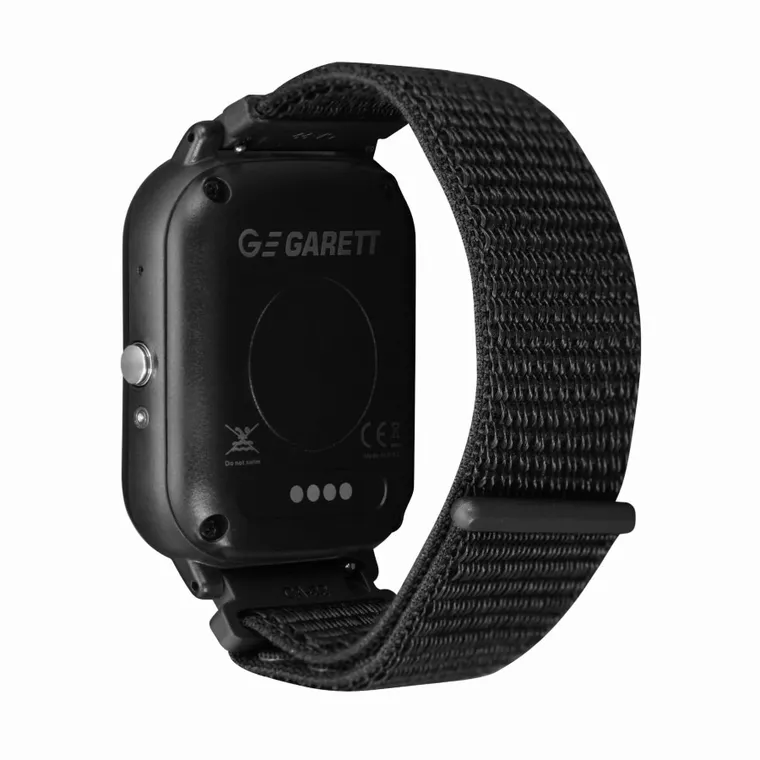 Garett Kids, Tech, smartwatch, 4G, czarny velcro