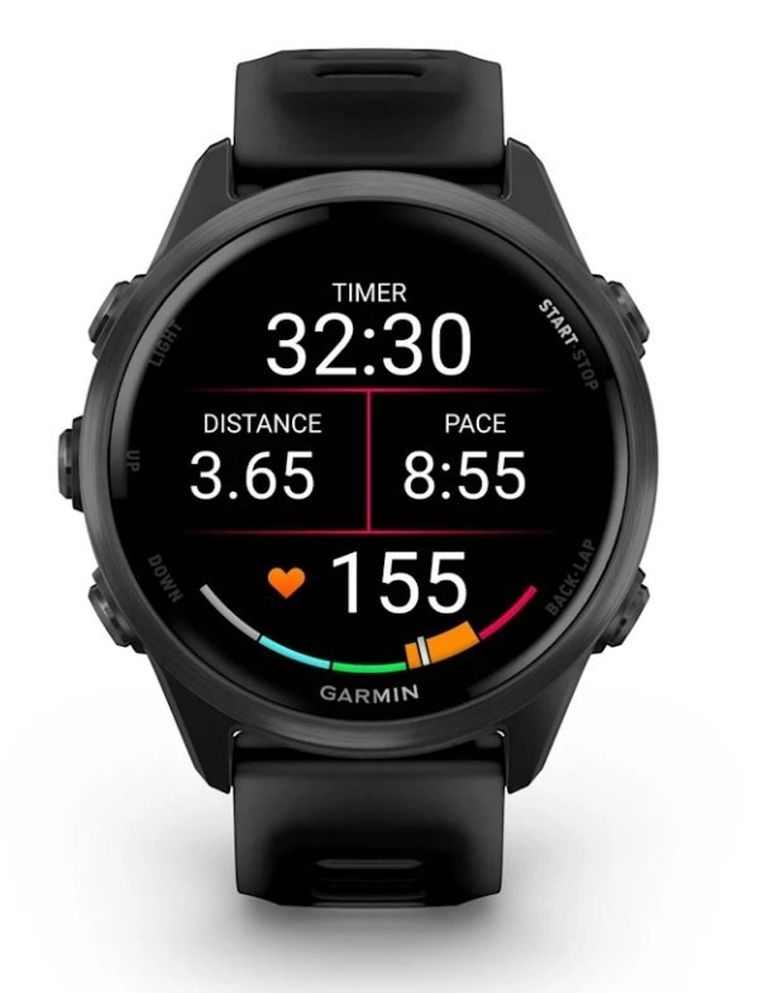 Garmin, Forerunner 570 AMOLED, zegarek, 42 mm, czarny