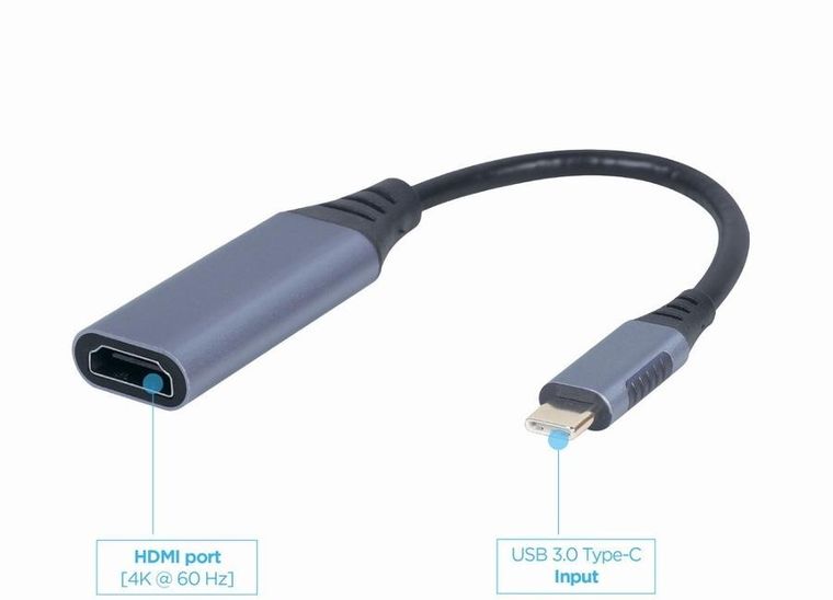 Gembird, adapter, USB-C/HDMI, 4K, 60Hz