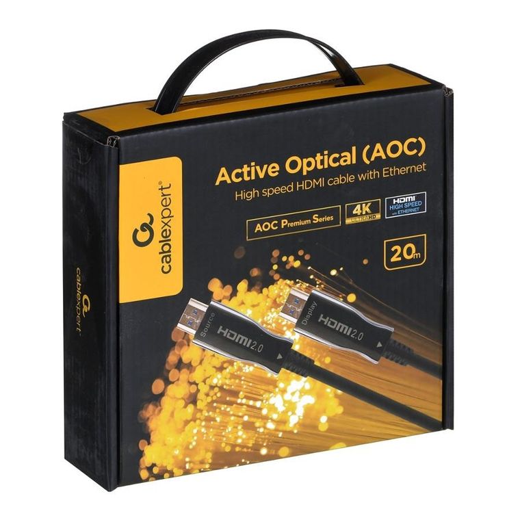 Gembird Aktywny Kabel Optyczny, aoc High Speed Hdmi Z Ethernetem Seria Premium, 20m