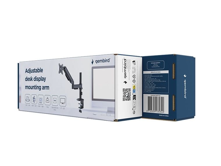 Gembird, regulowany uchwyt na monitor, 17"-32"