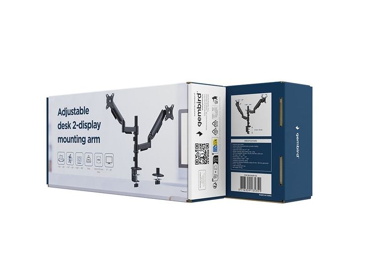 Gembird, uchwyt na monitor, regulowany, 17"-32"