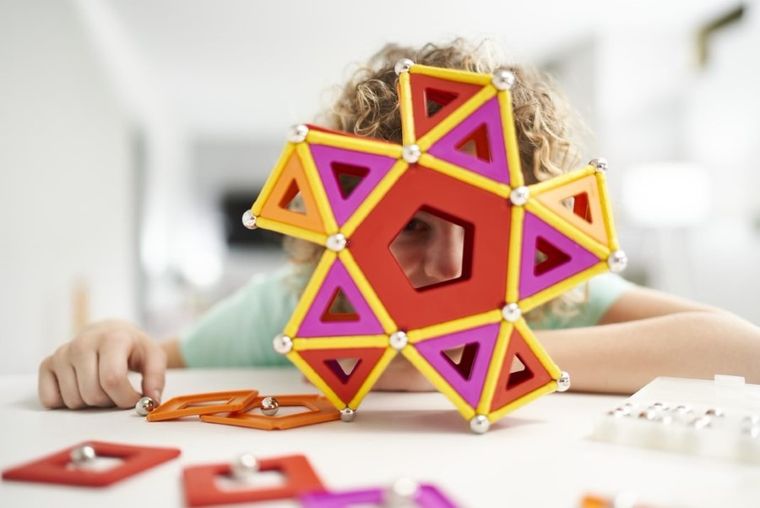 Geomag, Classic Panels Recycled, konstrukcyjne klocki magnetyczne, 200 elementów