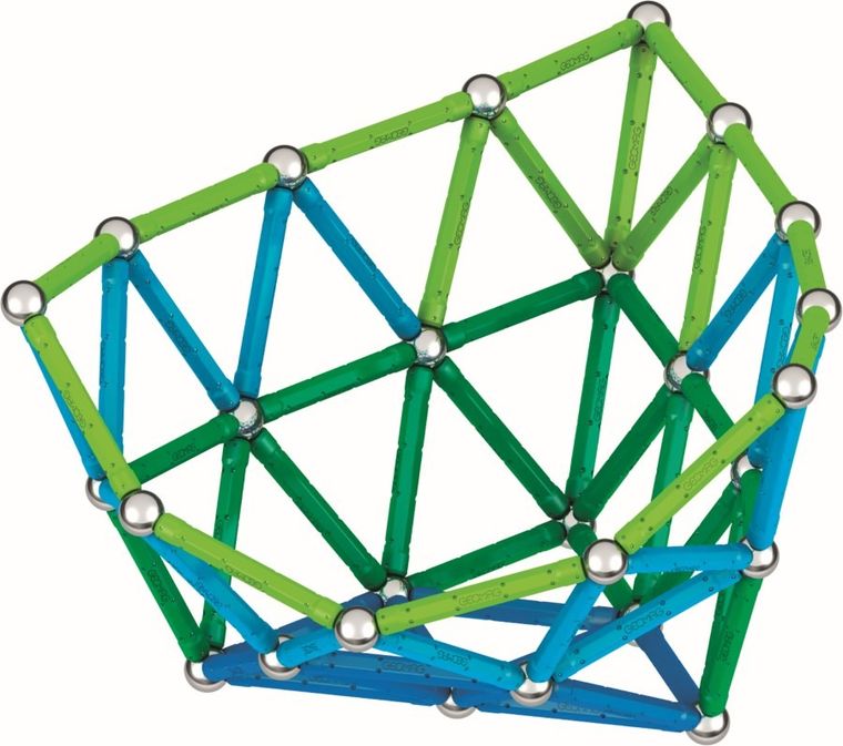 Geomag, Classic Recycled, konstrukcyjne klocki magnetyczne, 142 elementów