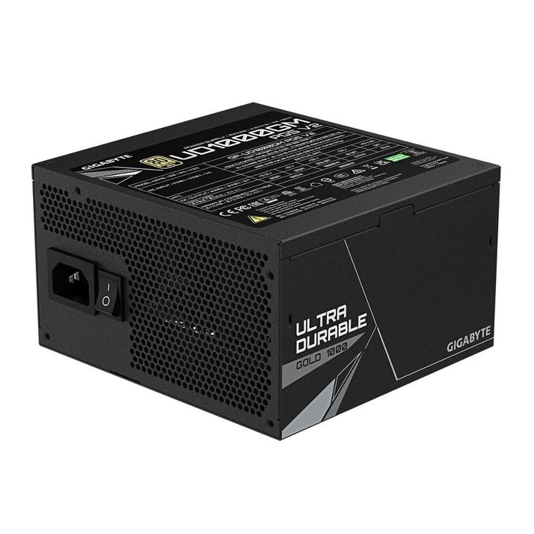 Gigabyte, zasilacz modularny, UD1000GM PG5 V2, 1000W, 8 US GOLD ATX