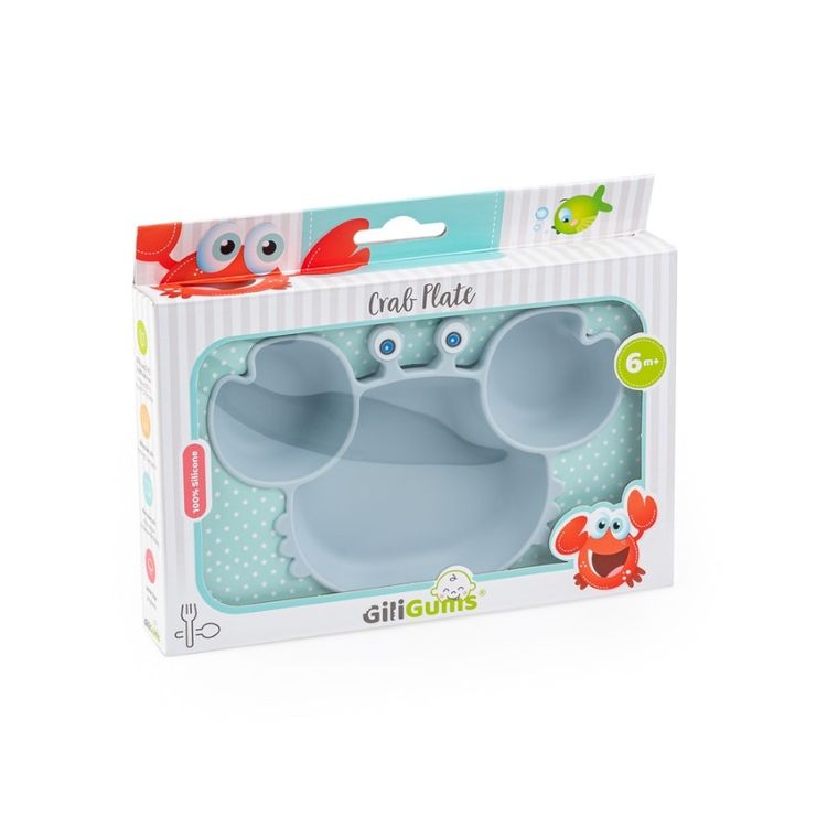 GiliGums, Krab, talerz, szary