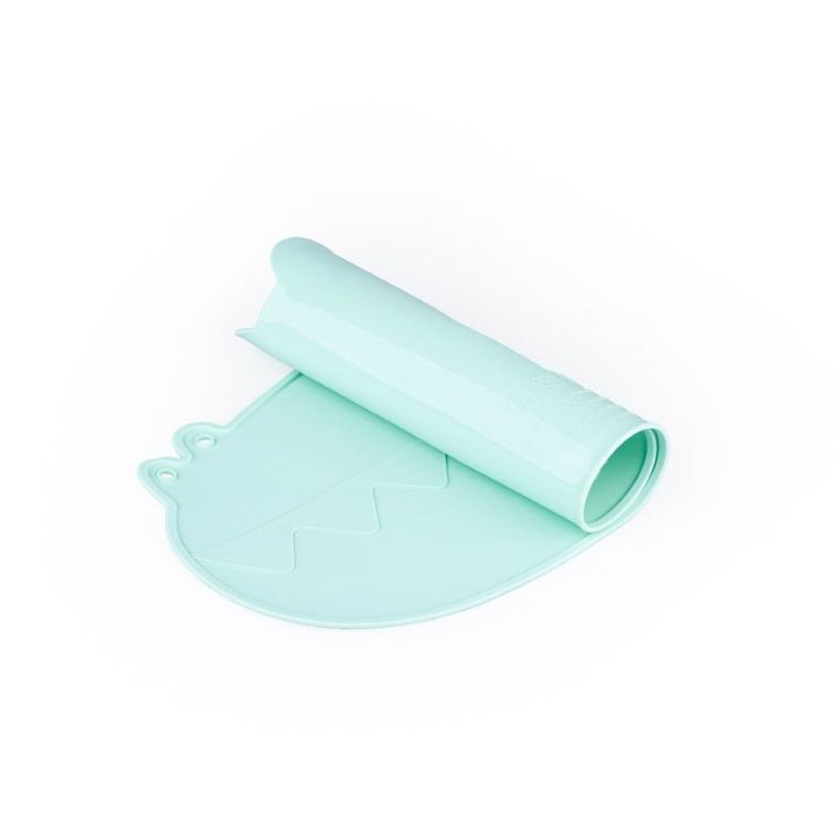 GiliGums, Krokodyl, podkładka silikonowa na stół, miętowa