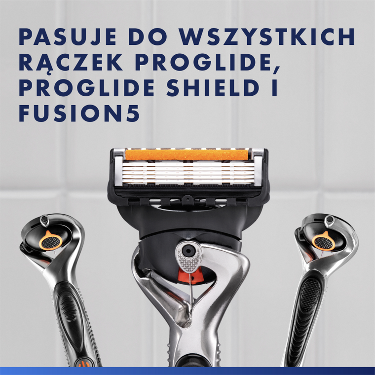 Gillette, Fusion ProGlide, wymienne ostrza do maszynki do golenia, 2 szt.