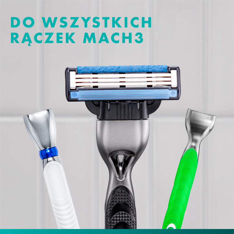 Gillette, Mach3, wymienne ostrza do maszynki do golenia, 2 szt.