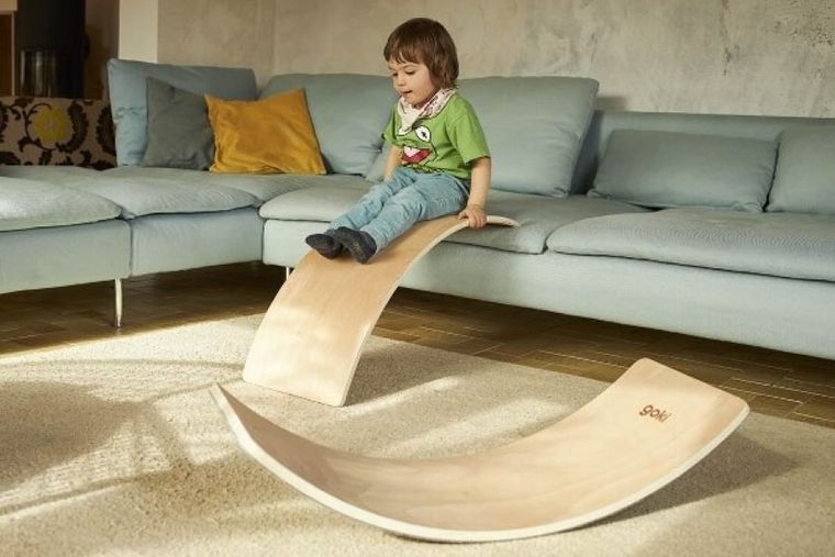 Goki, deska do balansowania, drewniana