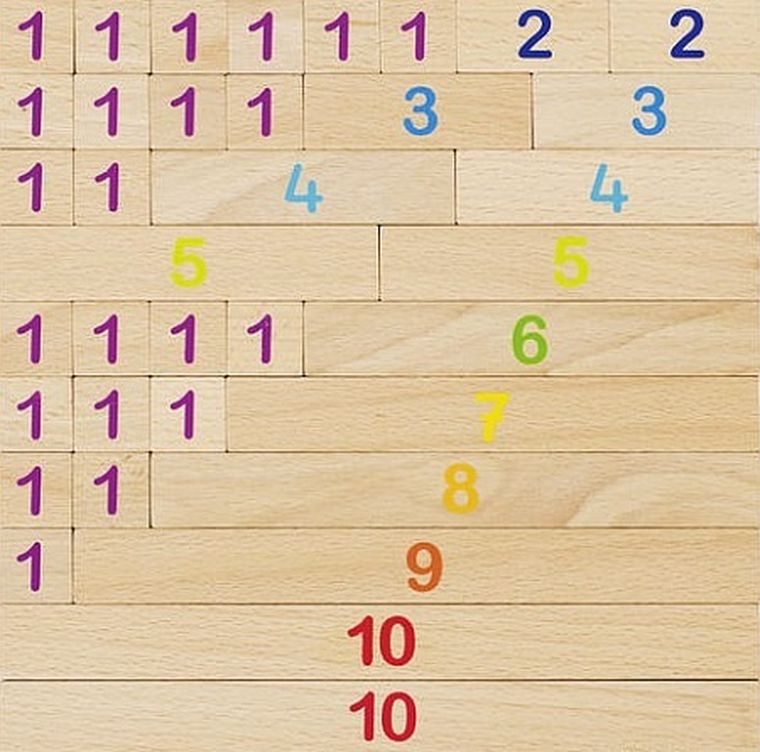 Goki, drewniana tablica matematyczna, 36 elementów