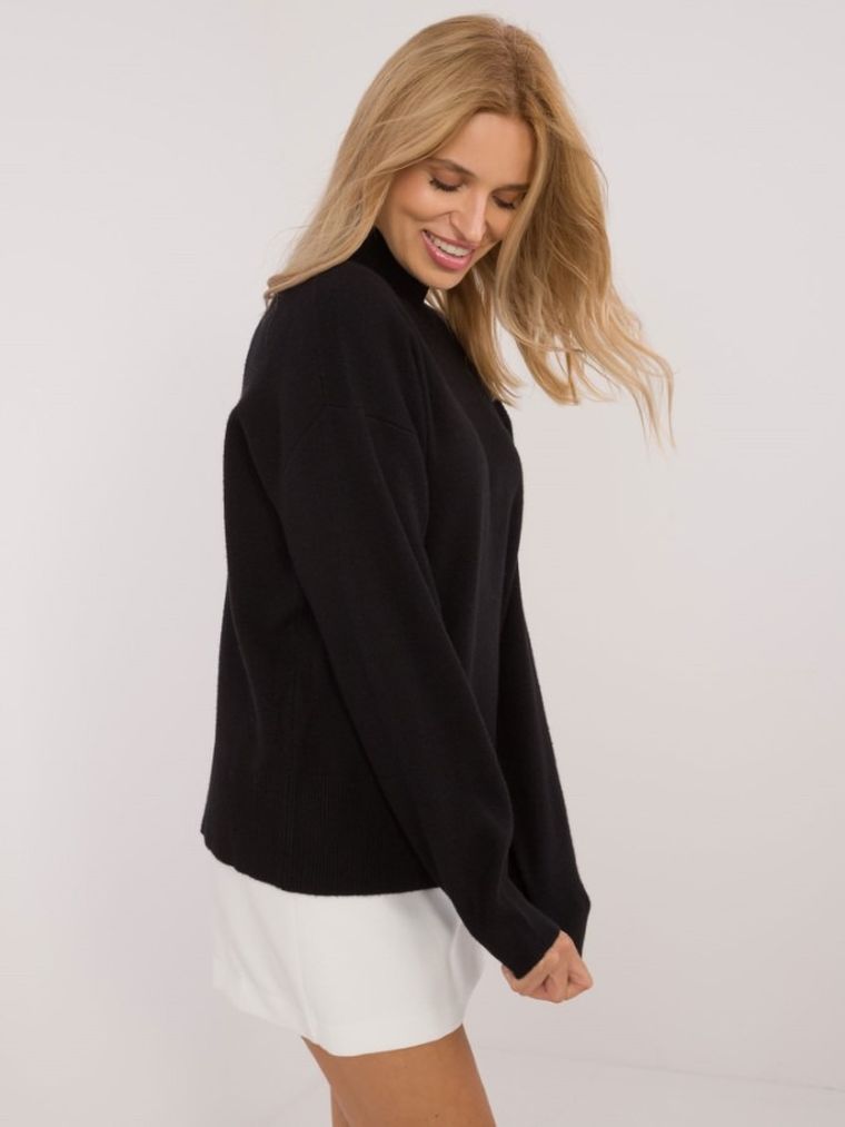 Golf damski, czarny, Sublevel