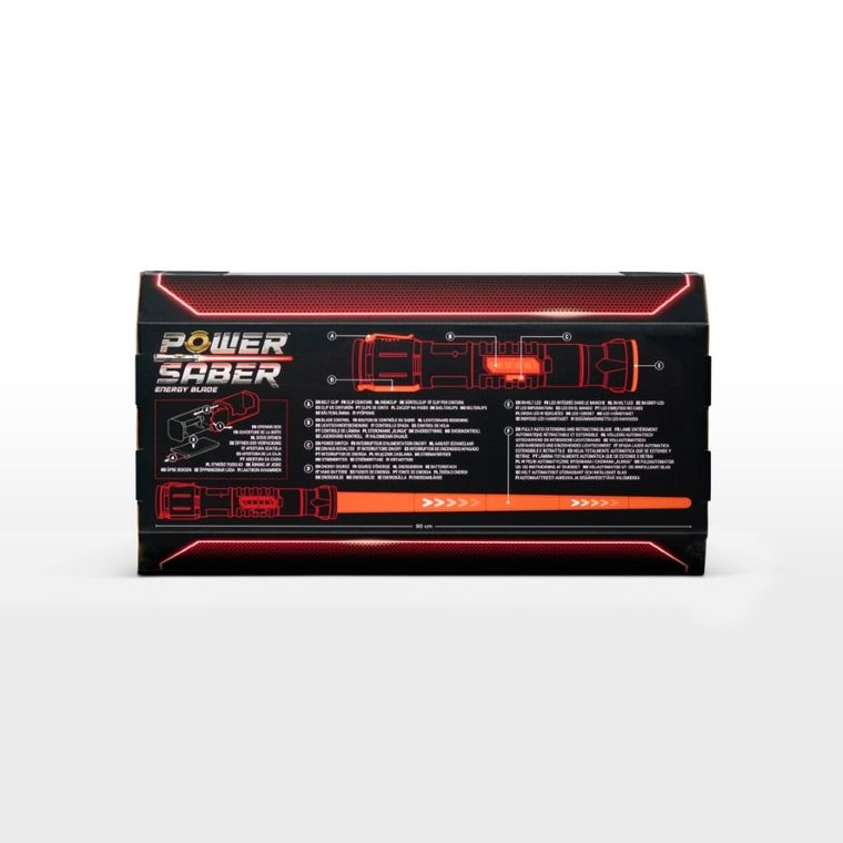 Goliath, Power Saber, wysuwany miecz świetlny LED, czerwony