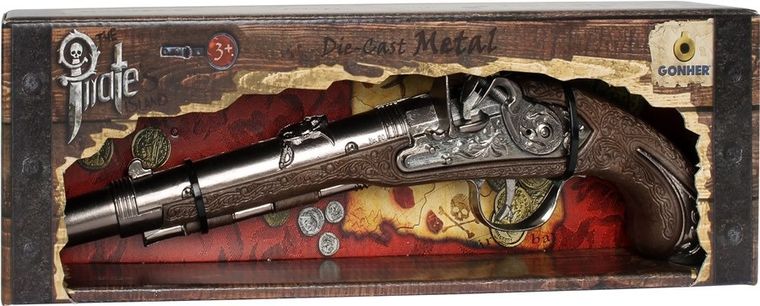 Gonher, pistolet pirata, metalowy