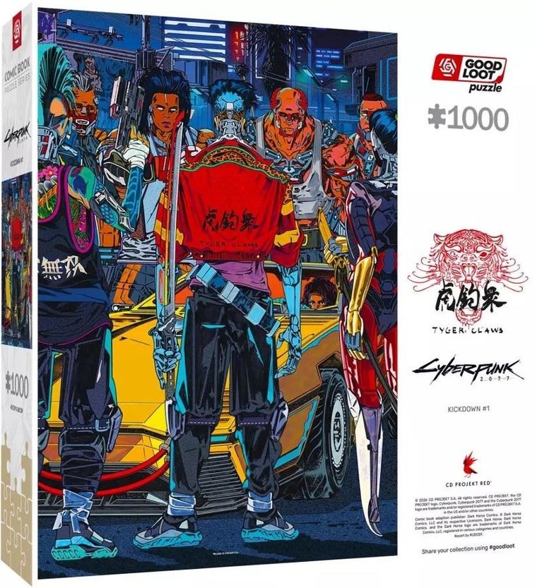 Good Loot, Cyberpunk 2077, Kickdown, puzzle, 1000 elementów
