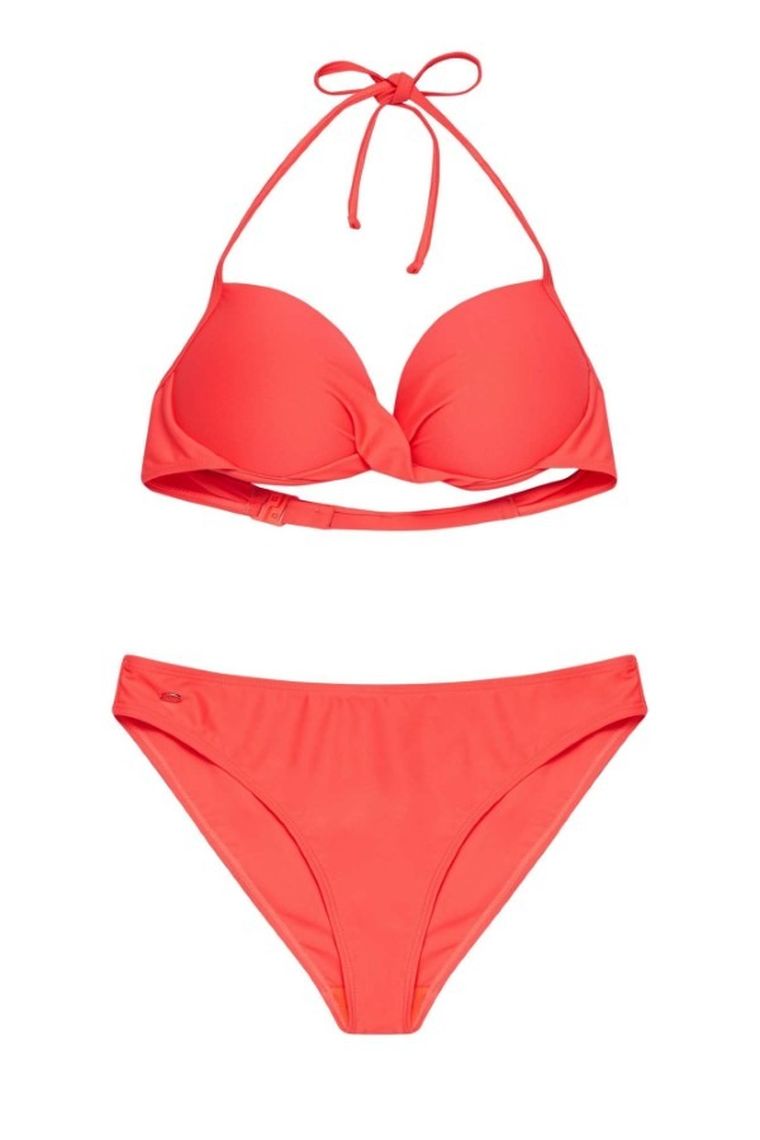 Góra od bikini damska, pomarańczowa, Moodo